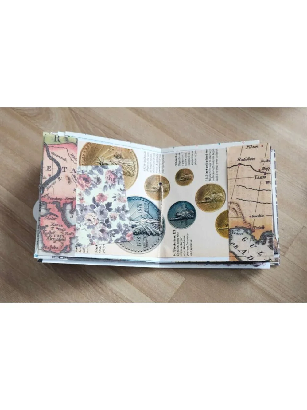 Junk Journal Travel Theme Handmade 60 pages